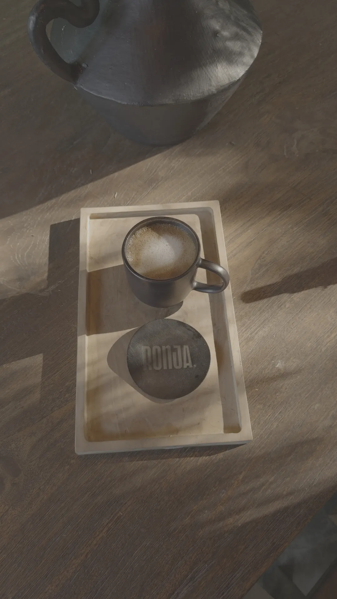 Café em Apple Log